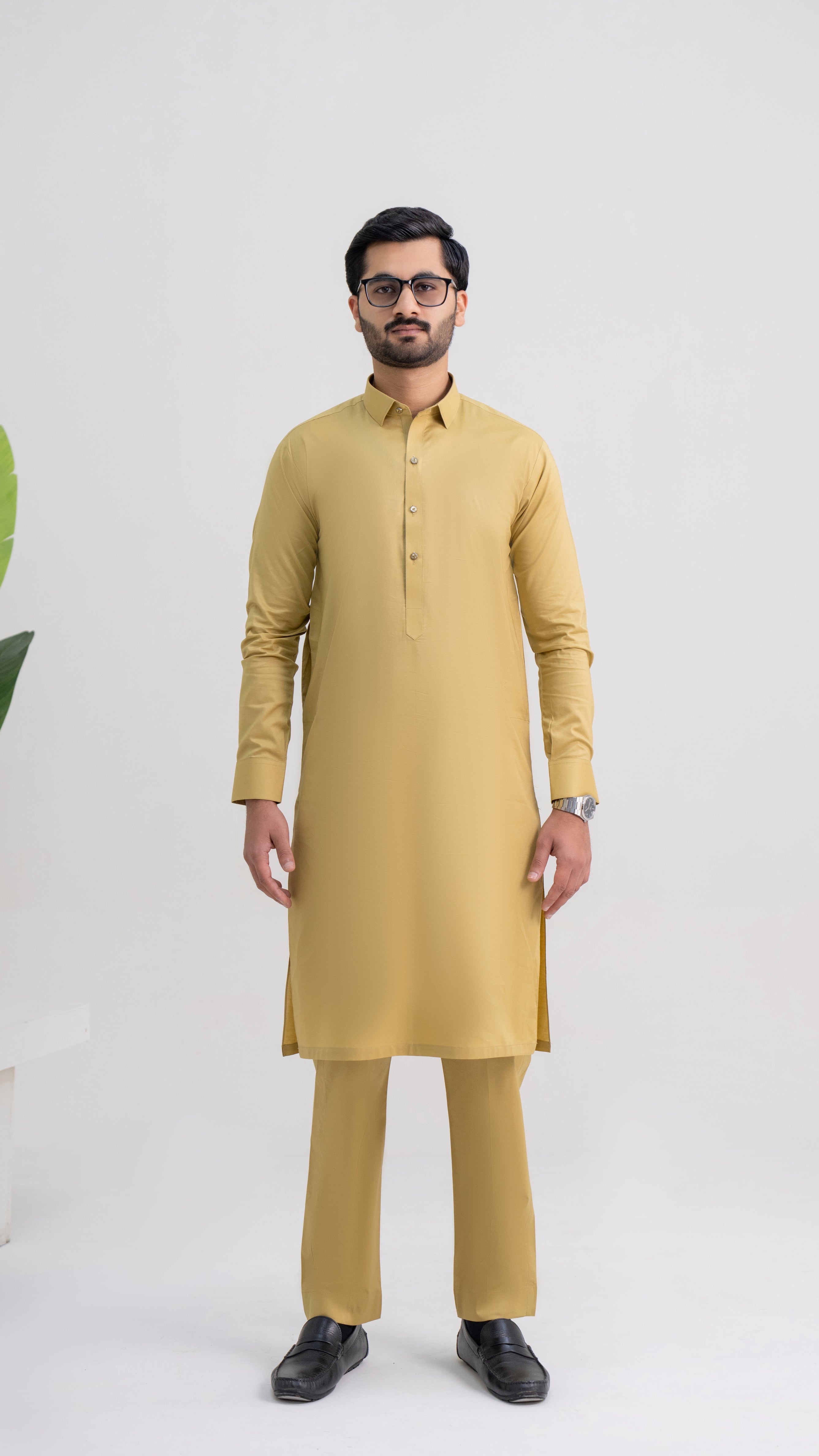 PALE YELLOW EXECUTIVE COTTON FABRIC