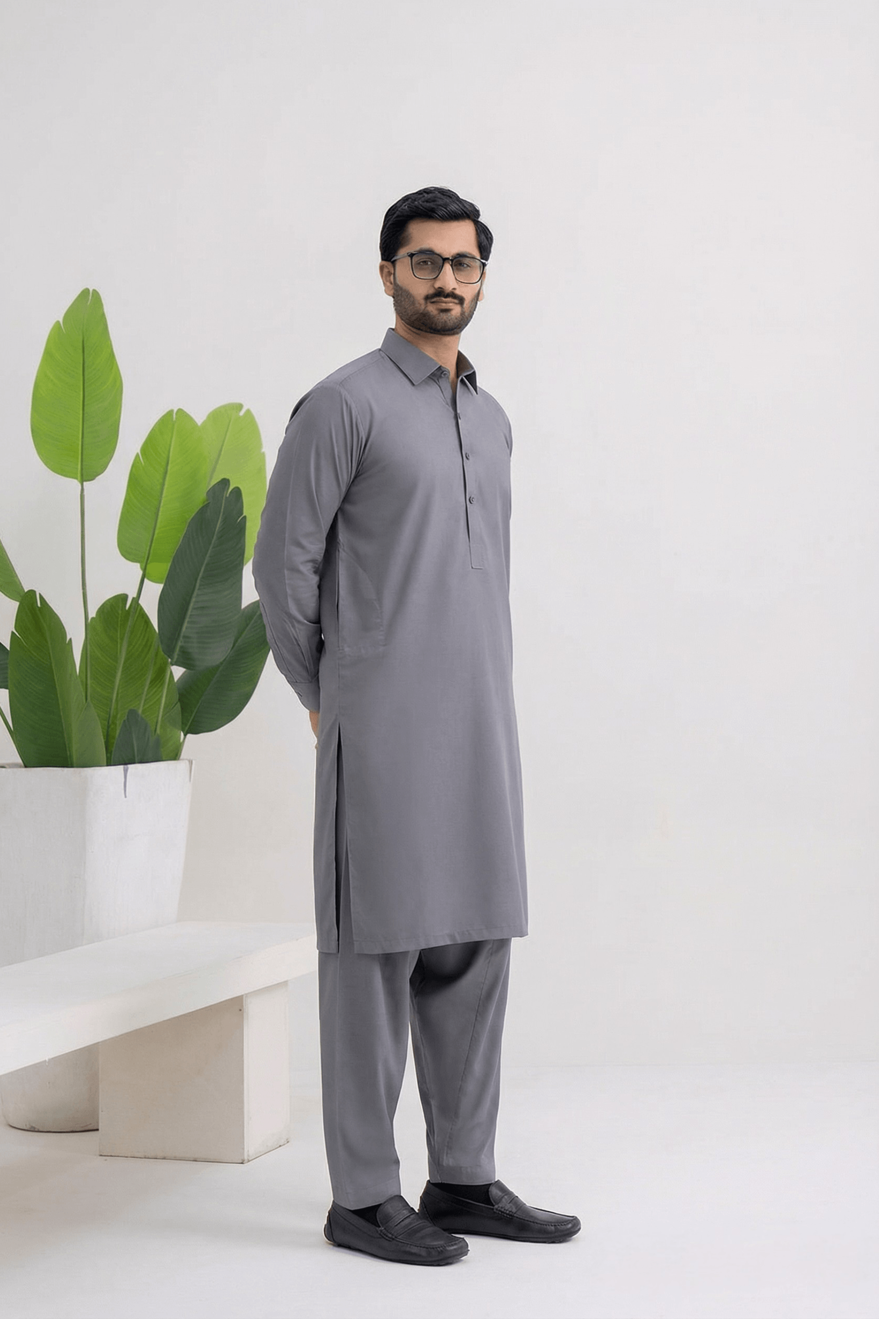 GREY EXECUTIVE COTTON FABRIC