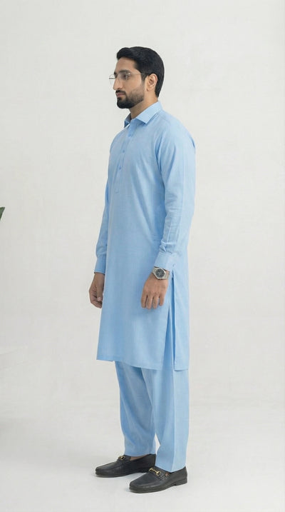 SKY BLUE EXECUTIVE COTTON FABRIC