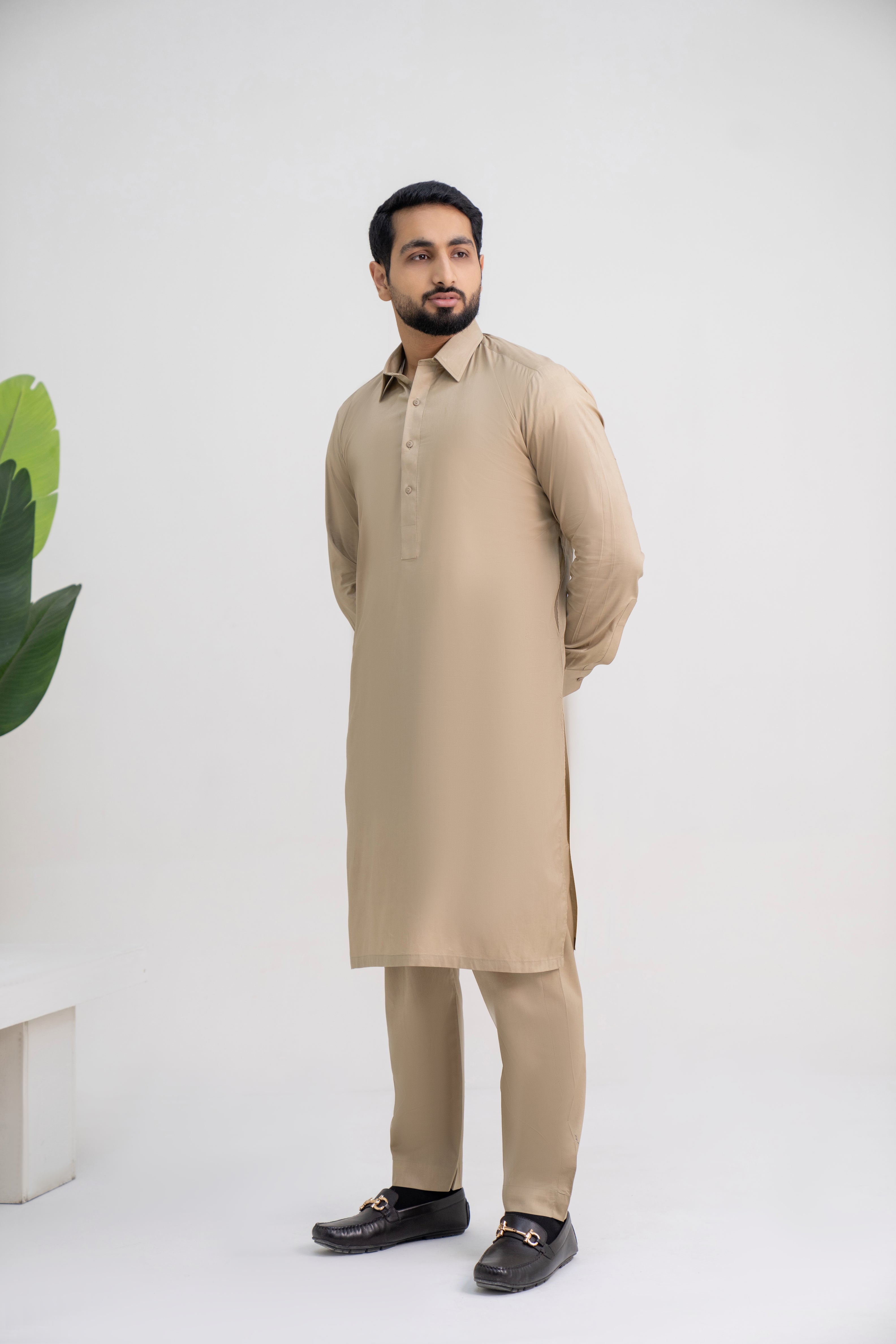 LIGHT BROWN PREMIUM BLENDED FABRICS