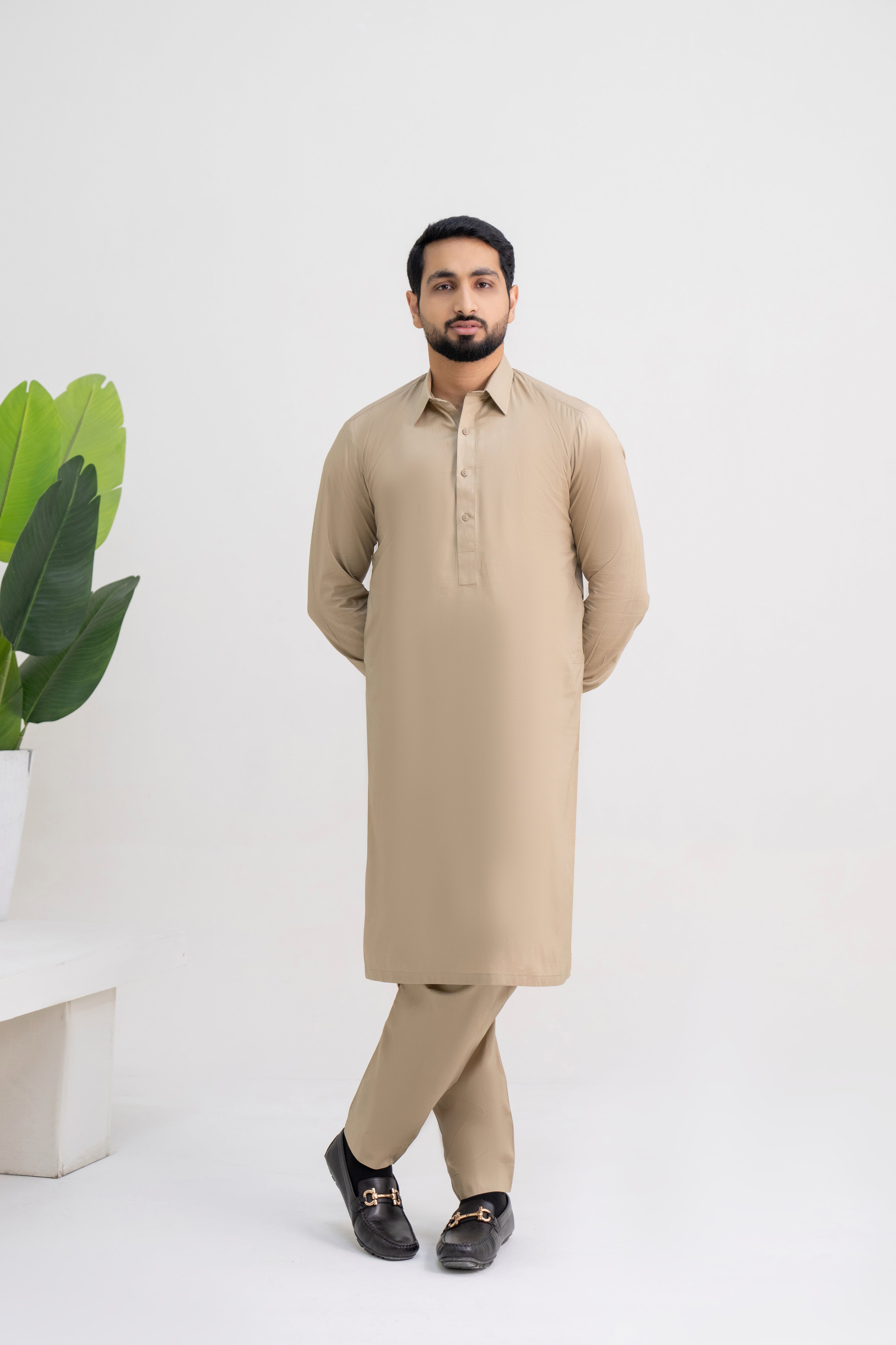 LIGHT BROWN PREMIUM BLENDED FABRICS