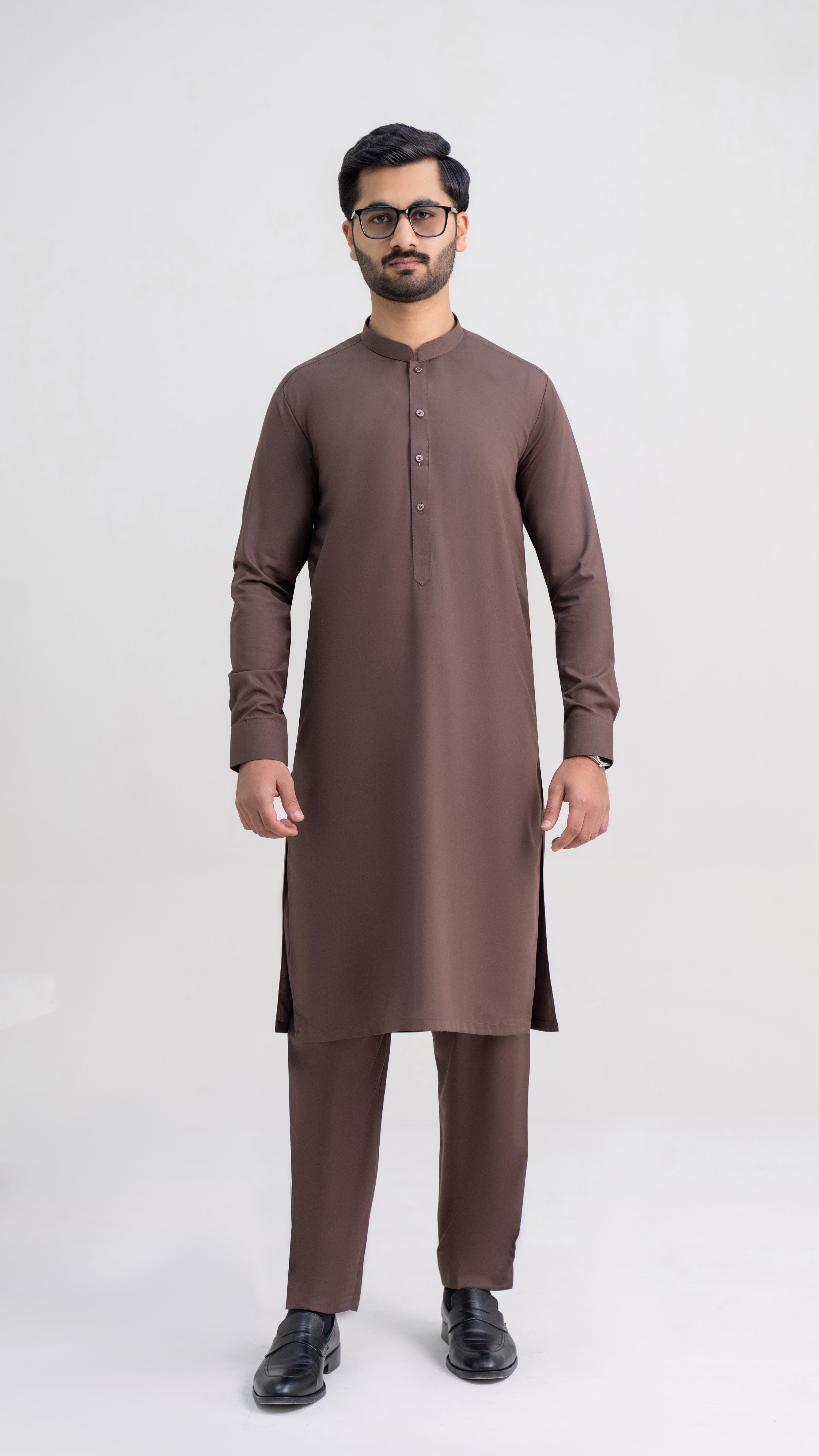 DARK BROWN EXECUTIVE COTTON FABRIC