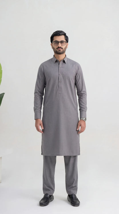 GREY EXECUTIVE COTTON FABRIC