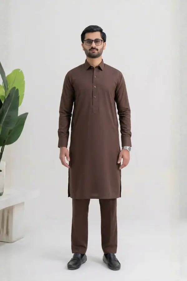 DARK BROWN PREMIUM BLENDED FABRICS