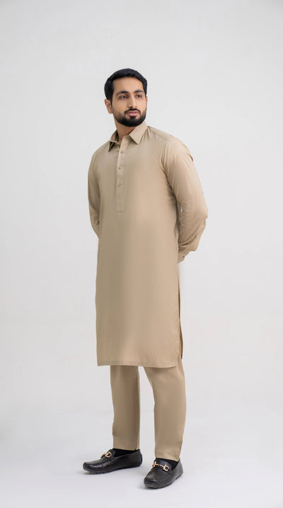 LIGHT BROWN EXECUTIVE COTTON FABRIC