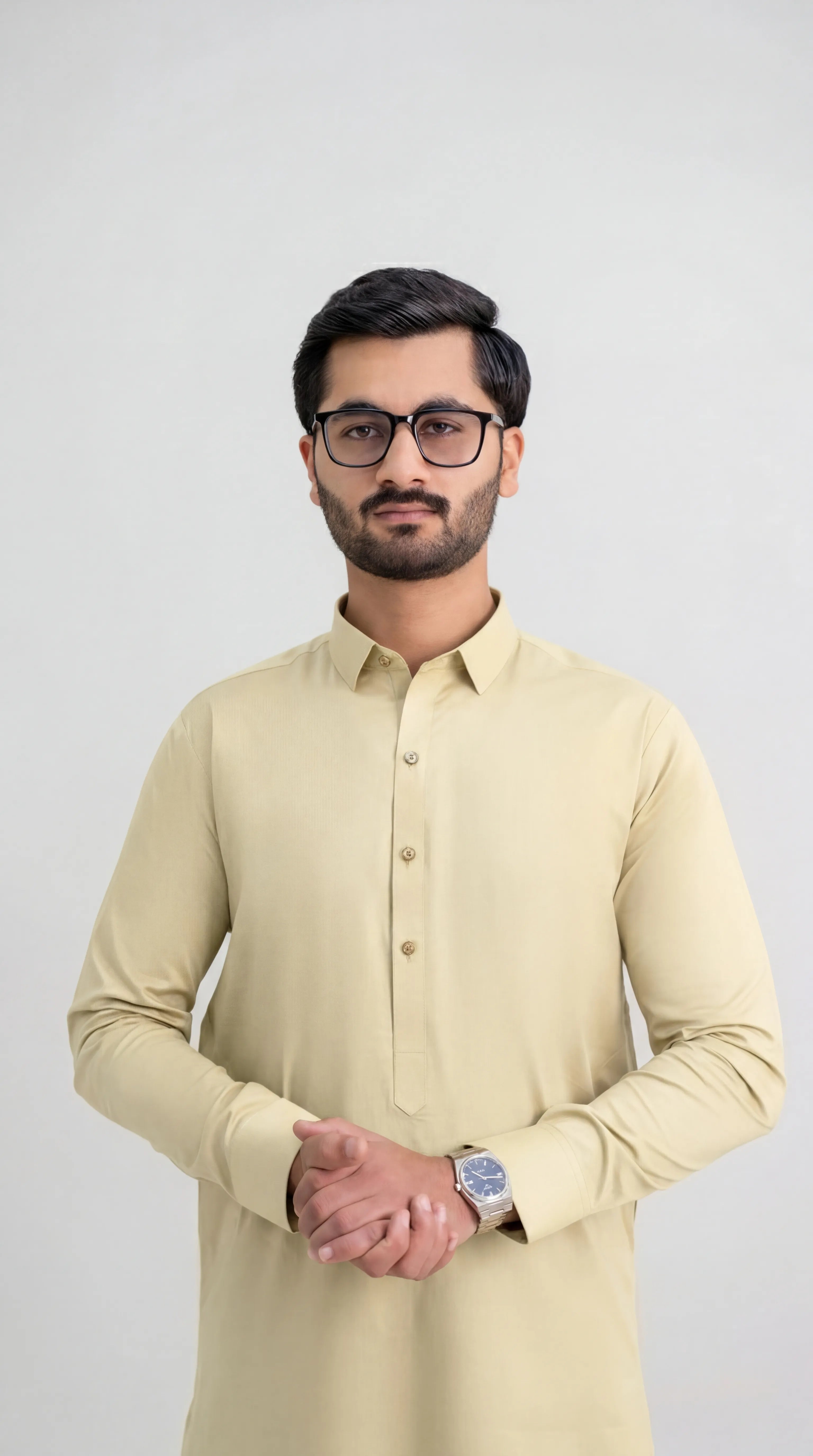 PALE YELLOW EXECUTIVE COTTON FABRIC