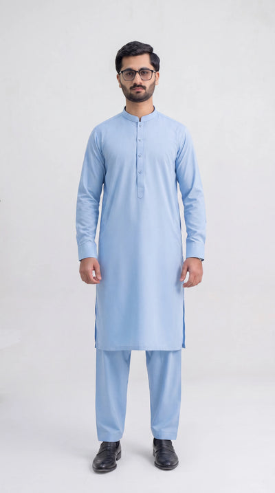 SKY BLUE EXECUTIVE COTTON FABRIC
