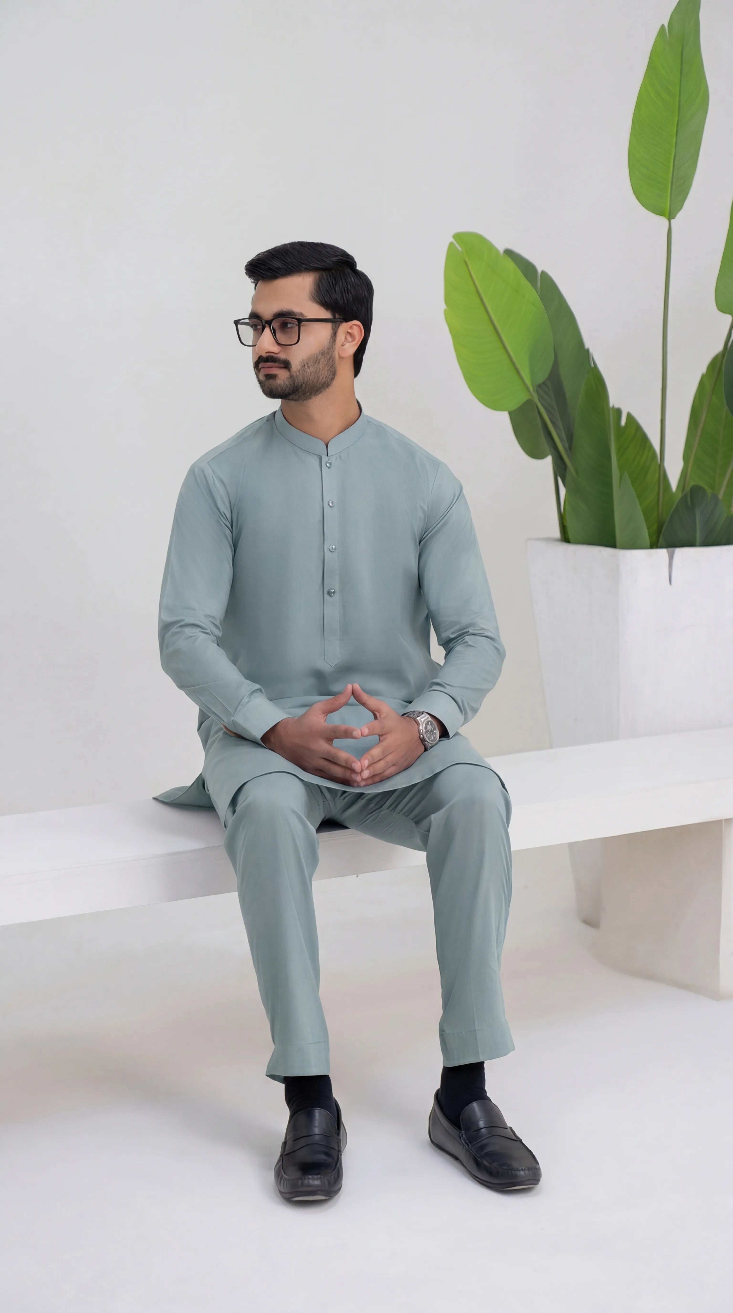 TURQOUISE BLUE EXECUTIVE COTTON FABRIC