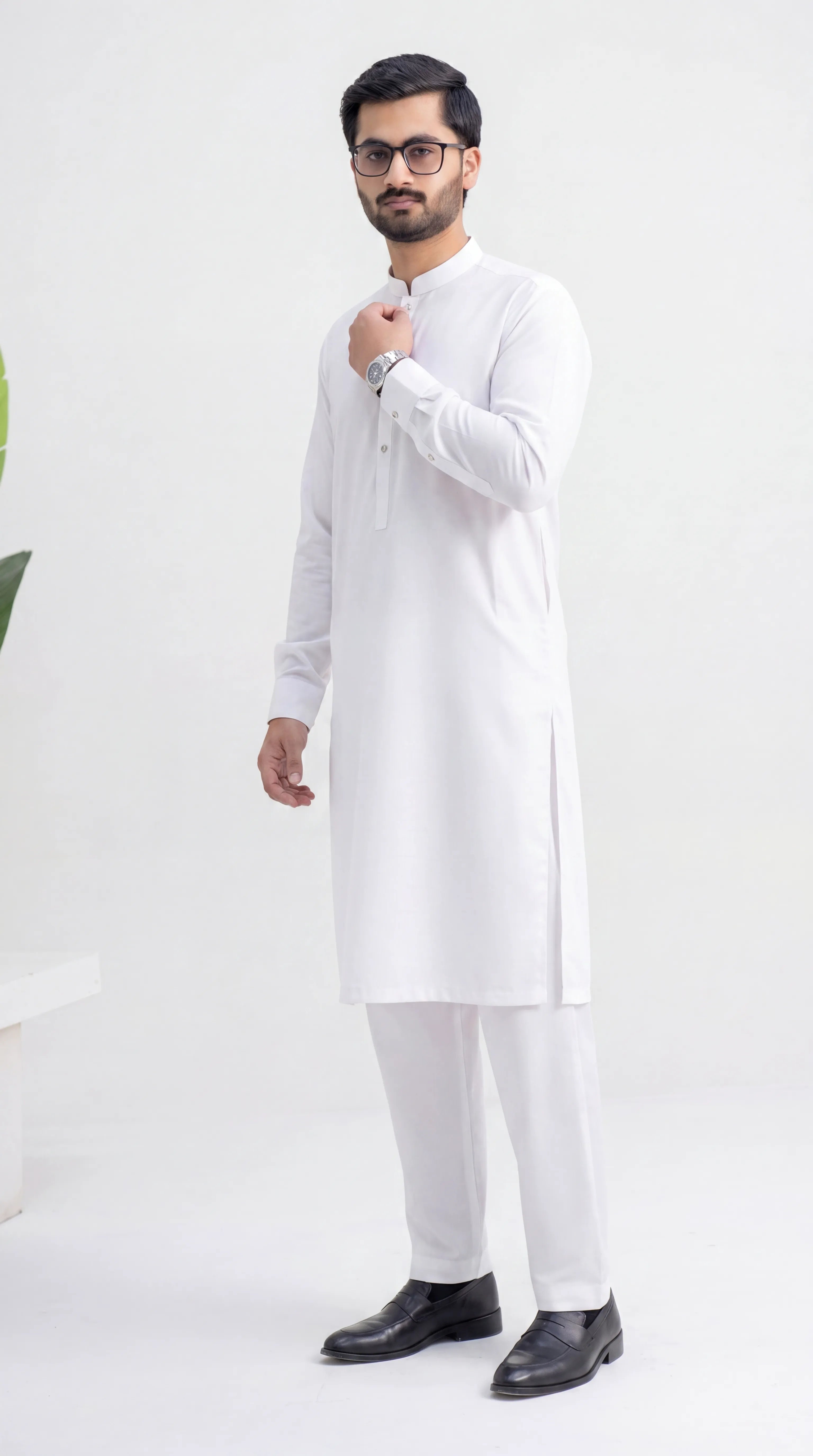 WHITE PREMIUM BLENDED FABRICS