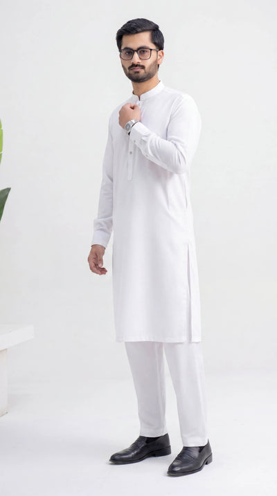 WHITE PREMIUM BLENDED FABRICS