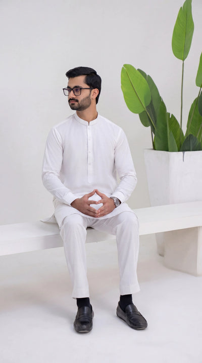 WHITE PREMIUM BLENDED FABRICS